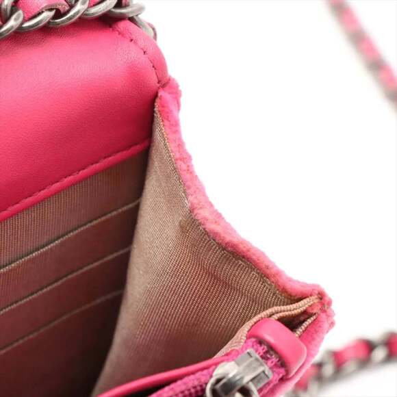 Chanel Boy Velour Chain Wallet Shoulder Bag for Women - Picture 10 of 15